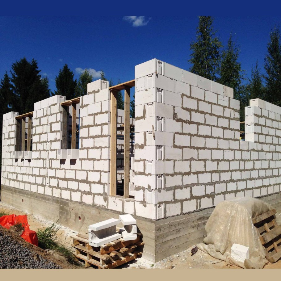 Блочный дом двухэтажный