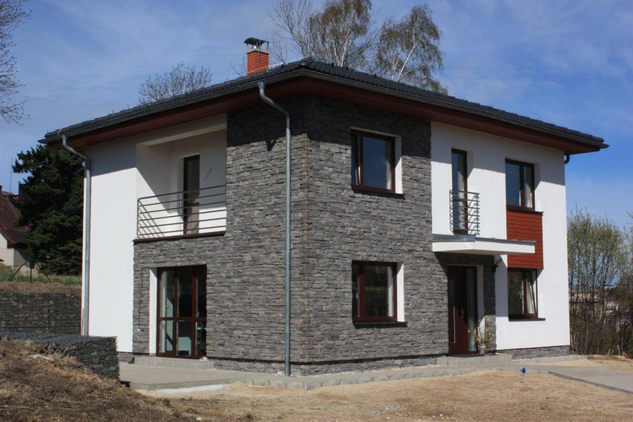 Блочный дом двухэтажный