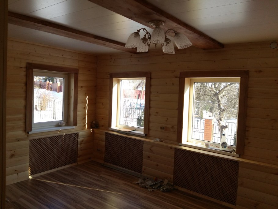 Кухня в деревянном доме