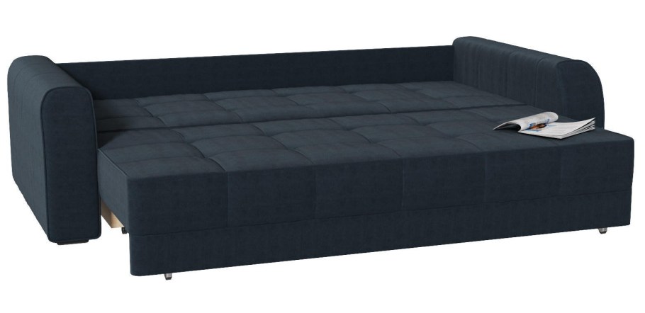 Диван еврокнижка экокожа Атланта Luxe молочный