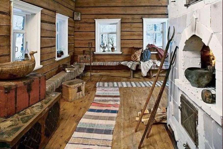 Русская изба в древней Руси