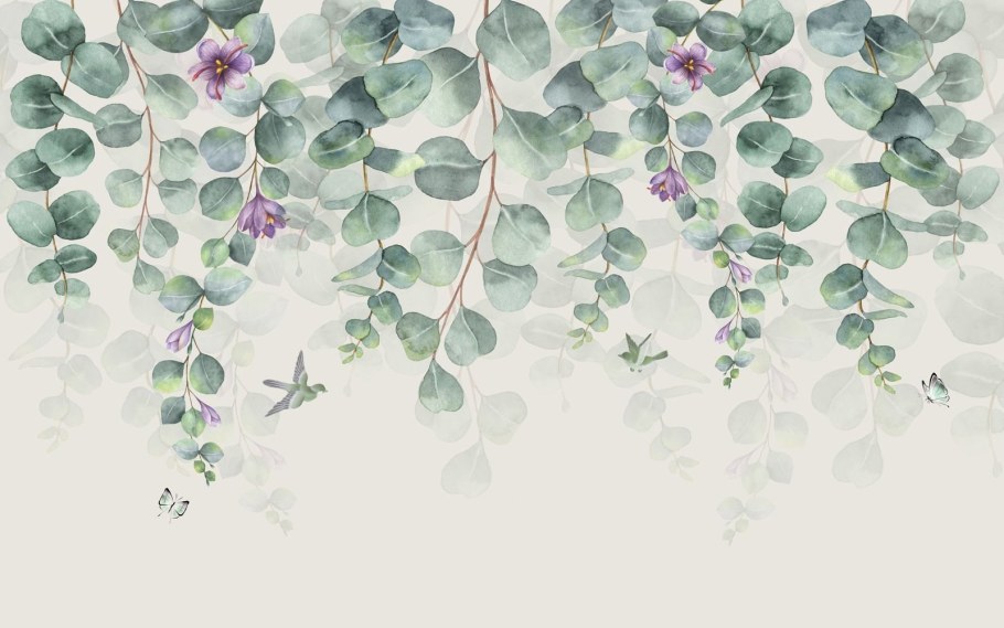 Акварельные ветки