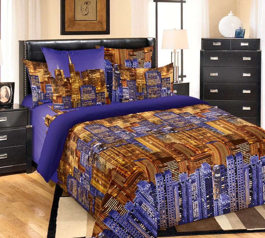 Бязь сирень КПБ