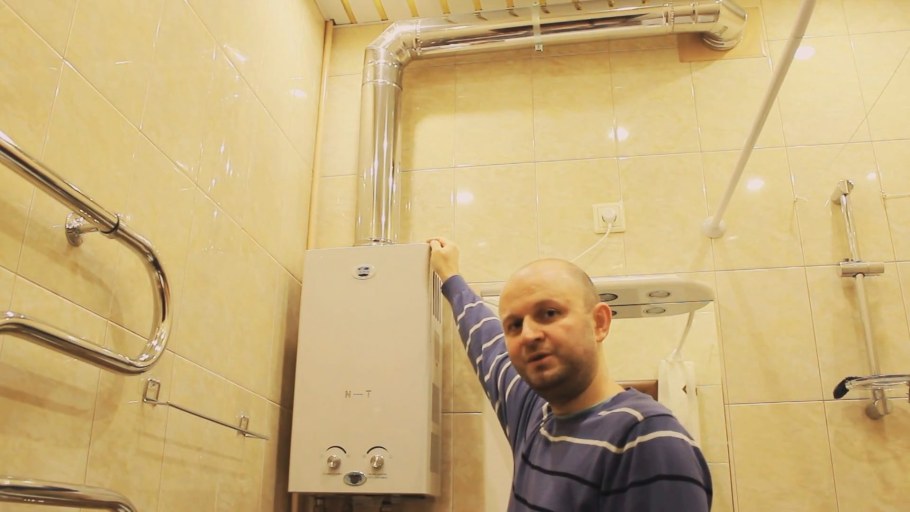 Газовая колонка в ванной