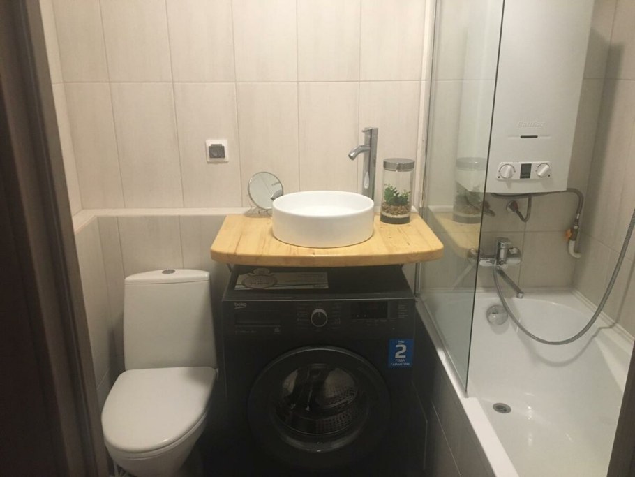 Ванная комната с котлом