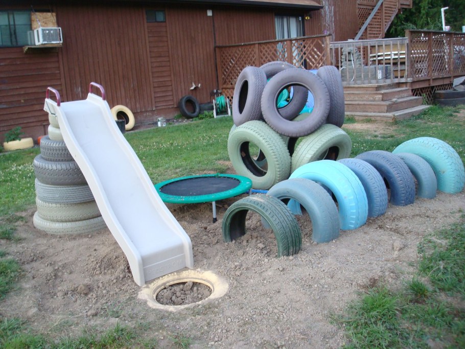 Детские площадки из шин