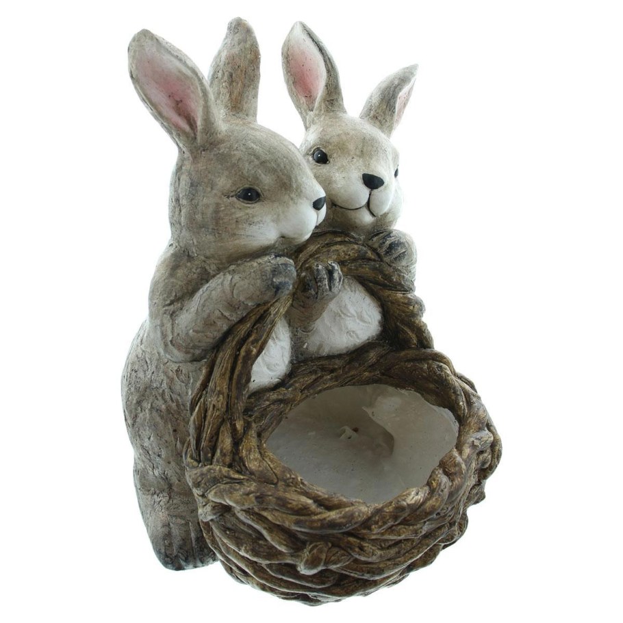 Кашпо или фигурку для сада в виде зайчика