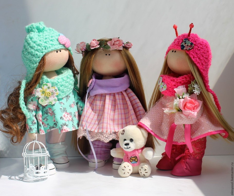 Тряпичная интерьерная кукла