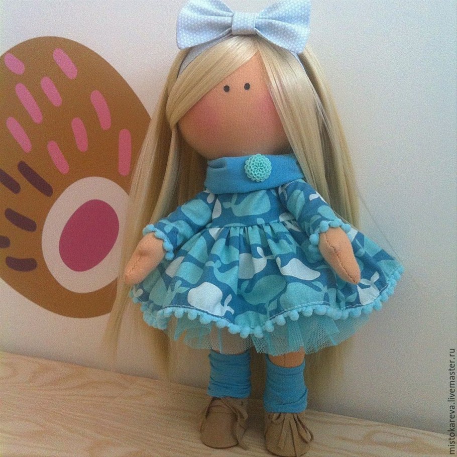 Текстильная интерьерная кукла Пикало