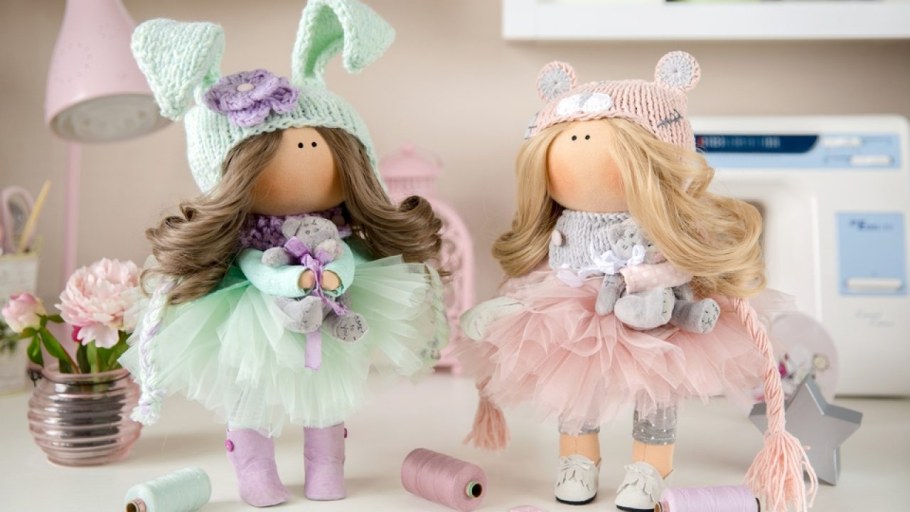 Куклы текстильные интерьерные