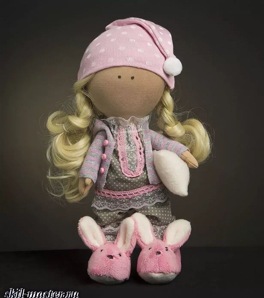 Кукла Тильда с большой головой