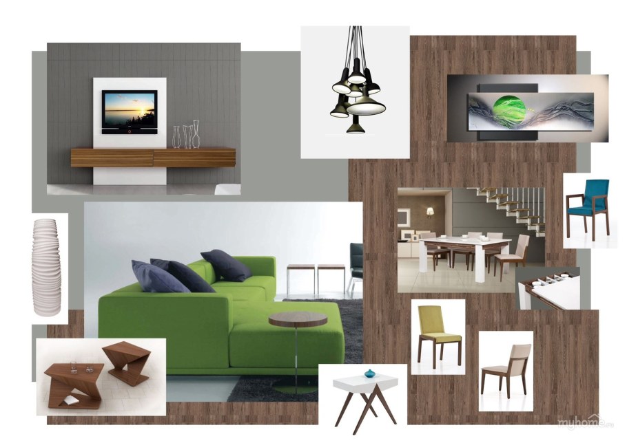 Коричневый диван ikea в интерьере