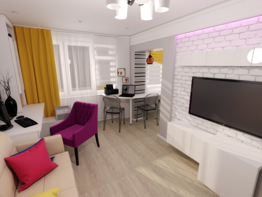 Двухкомнатные интерьеры хрущевок