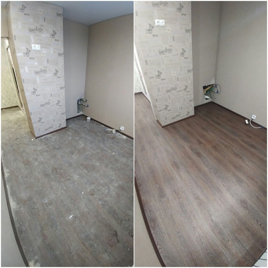 Ремонт до и после