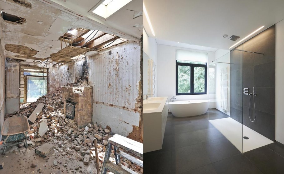 Комната до и после