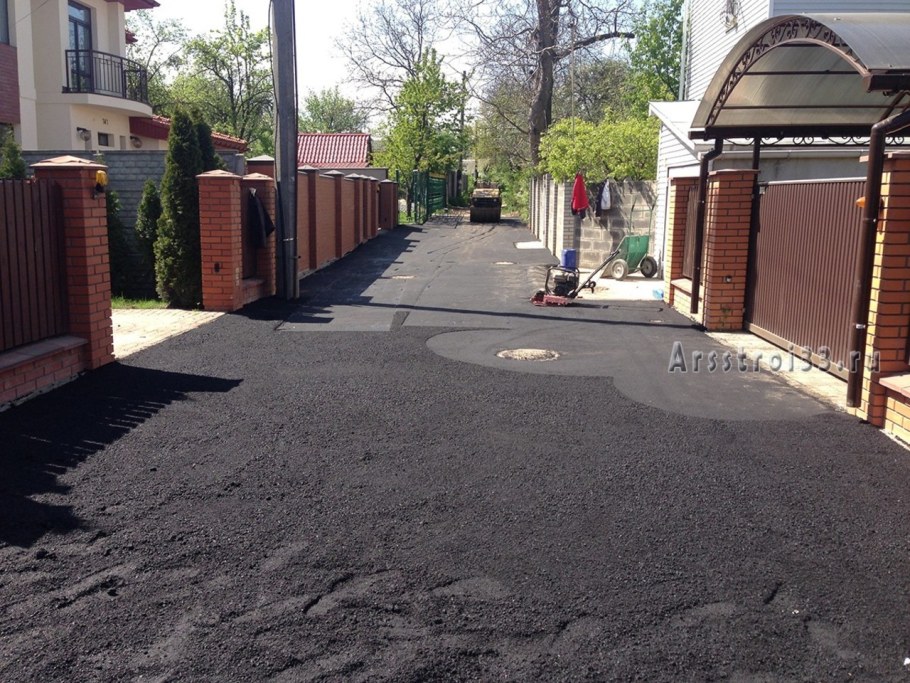 Асфальтовые дорожки на даче