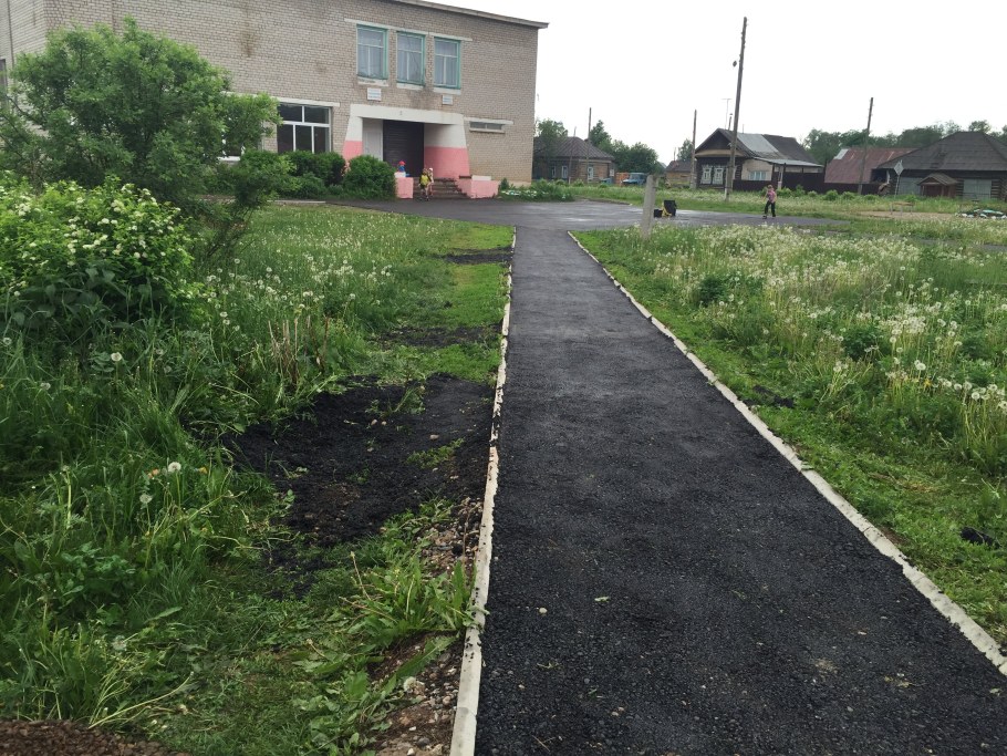 Отсыпка дороги асфальтовой крошкой