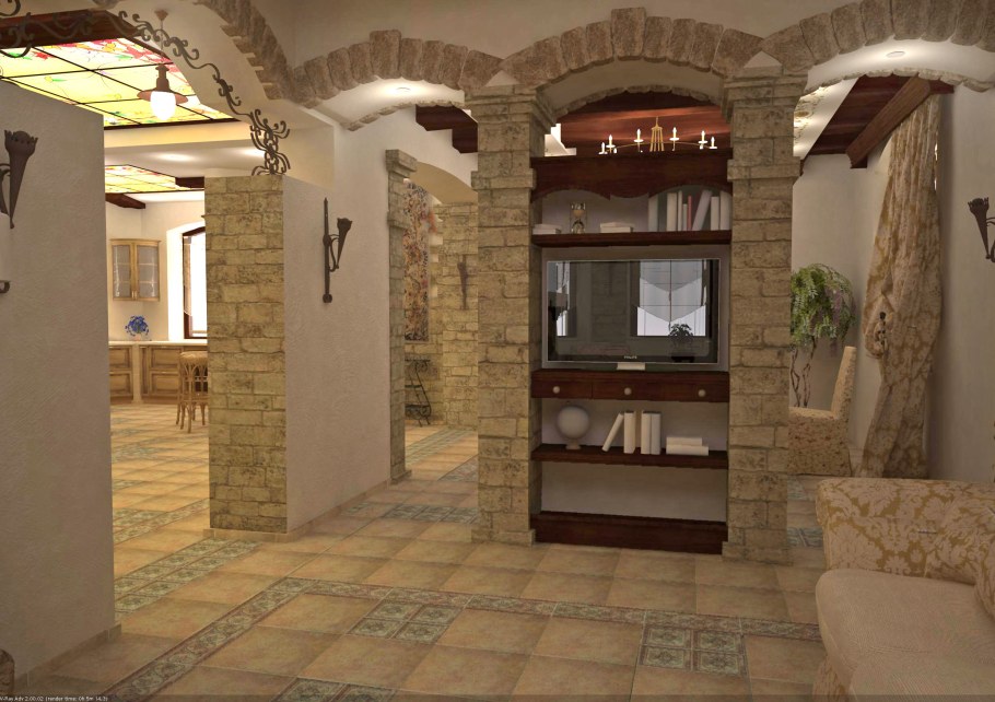 Декоративная отделка арки