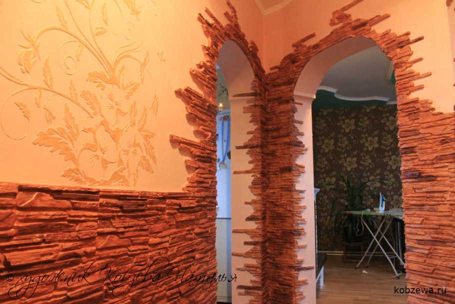 Кирпичная внутрикомнатная перегородка