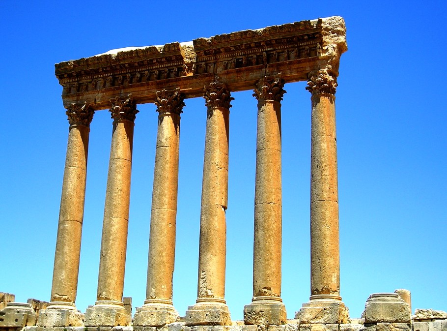 Баальбек колонны храма Юпитера