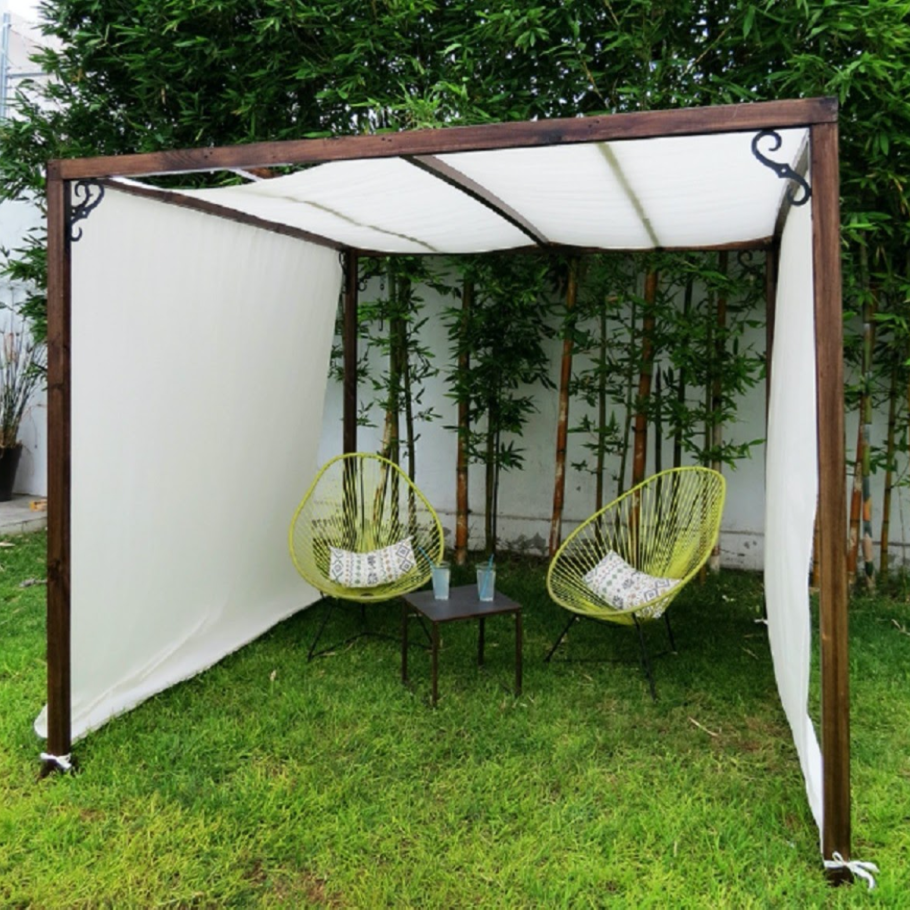 Навес-беседка для дачи