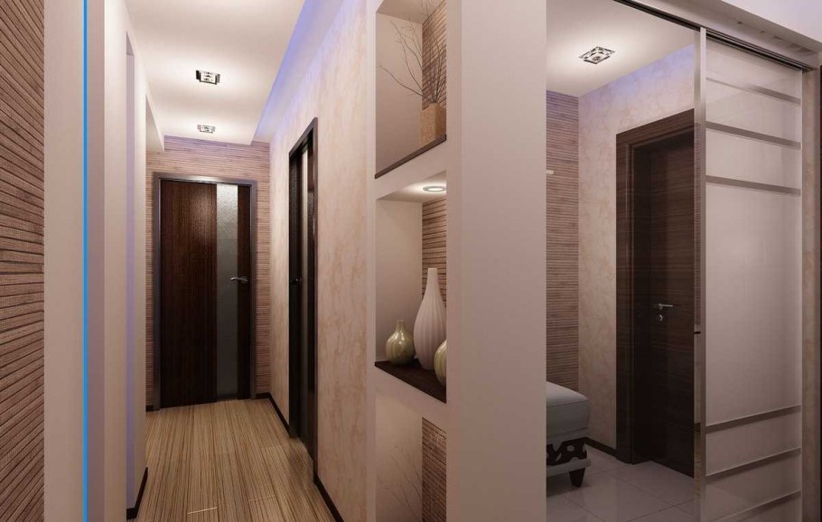 Зонирование длинного коридора