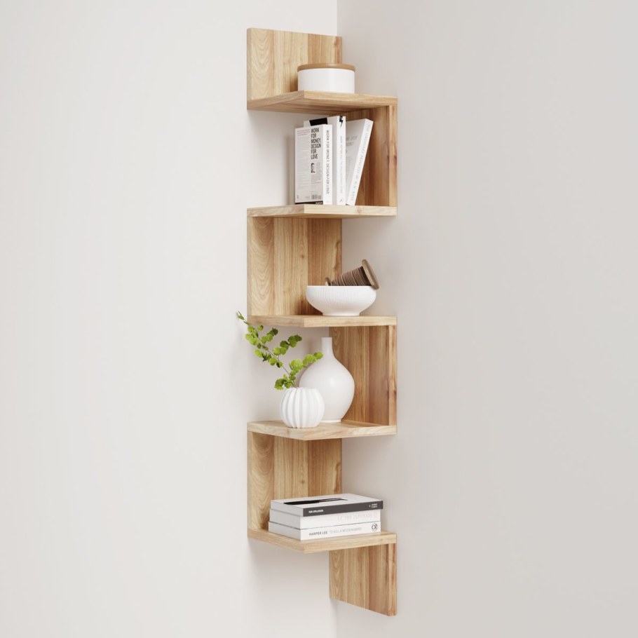 Полка навесная угловая