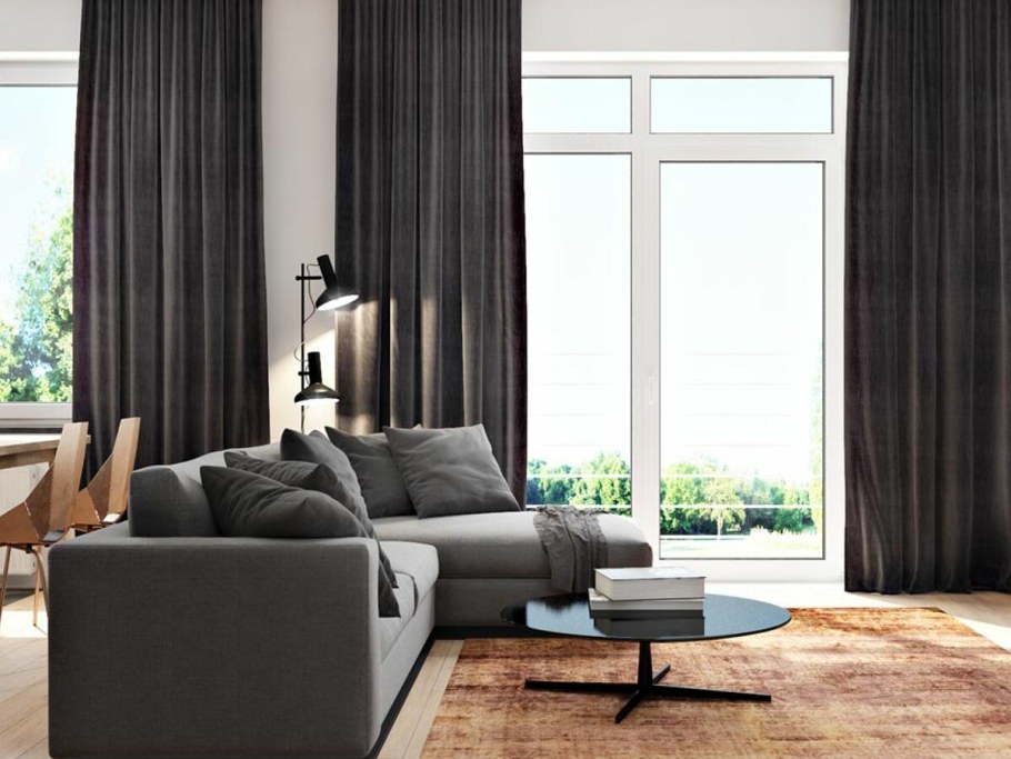 Гостиная в серо бежевых тонах