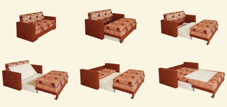 Телескоп механизм трансформации дивана