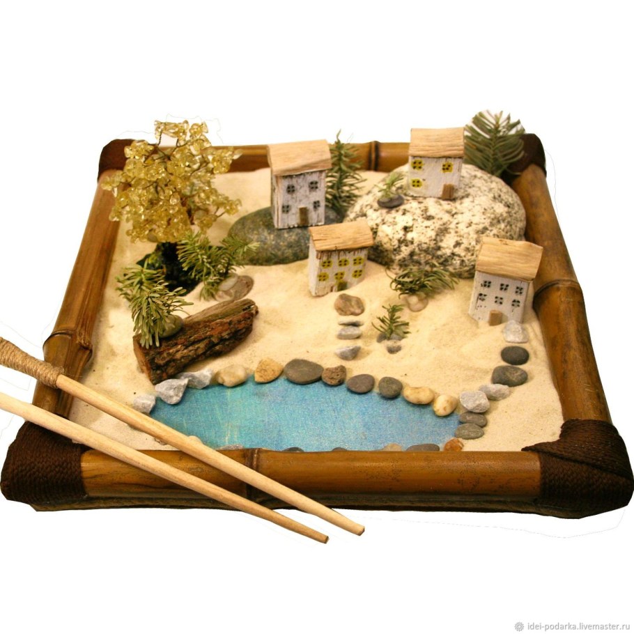 Японский сад камней настольный