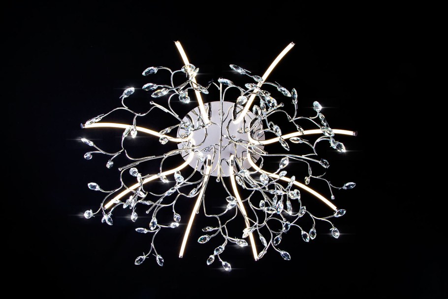 Люстра светодиодная Eurosvet Claudia 90036/8 хром