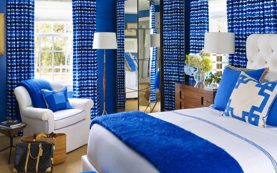 Синий цвет в интерьере