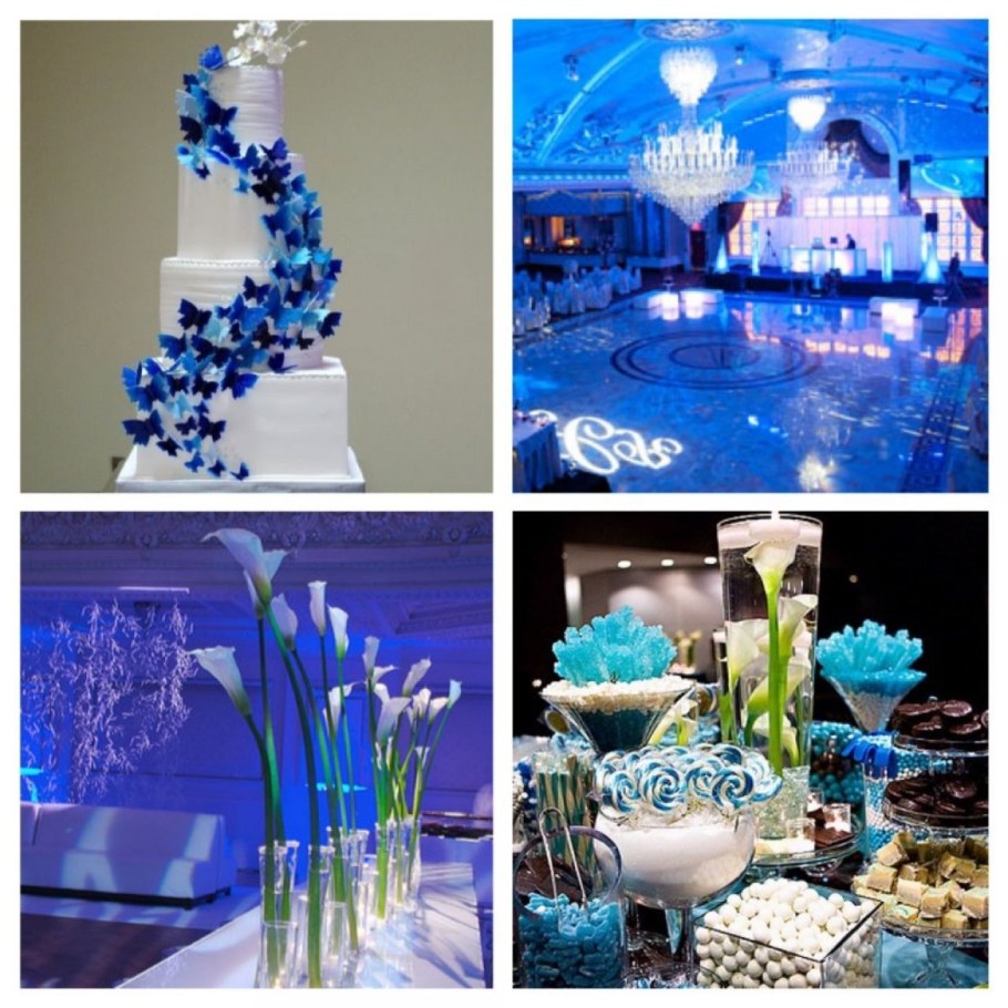 Фотозона в синем цвете