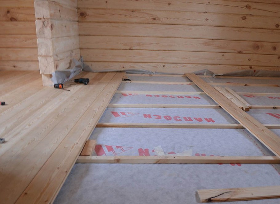 Черновой пол в деревянном доме
