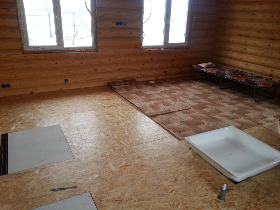 Отделка пола на даче