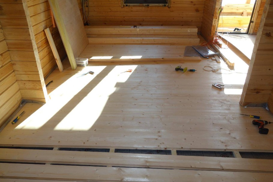 Деревянный пол на лагах