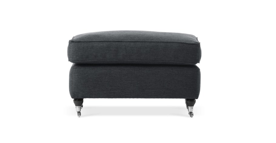 Пуфик кожаный коричневый