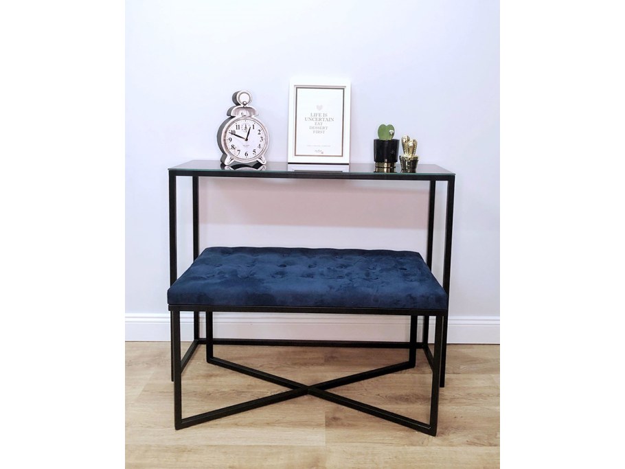 Консоль с мраморной столешницей черная for Miss