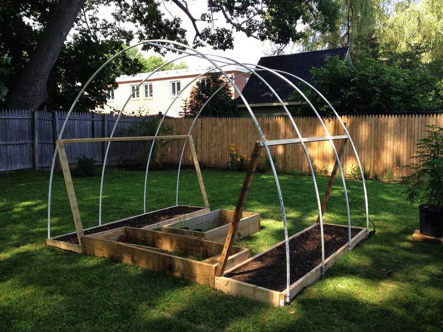 Высокие грядки на даче