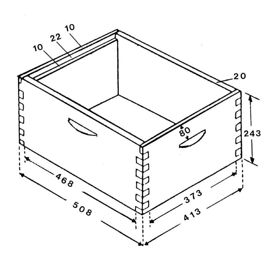 Чертеж альпийского улья h108