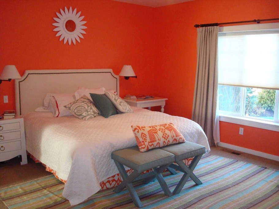 Спальня в пастельных тонах