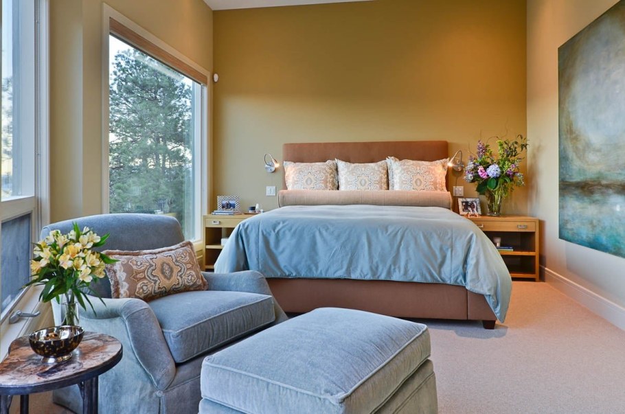 Интерьер в пудровых тонах