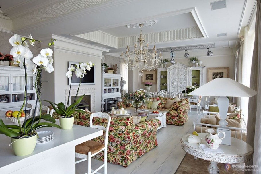 Стиль Провансаль в интерьере фото