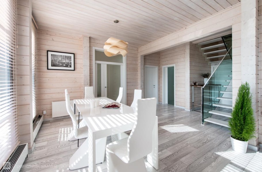 Дом из клееного бруса интерьер