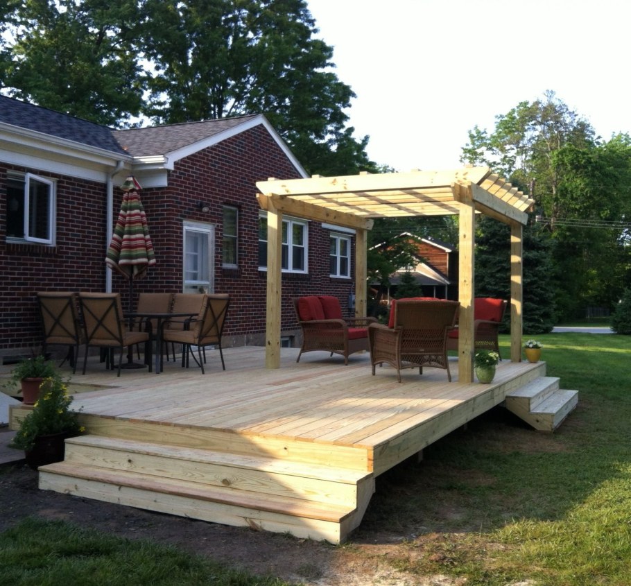 Патио с кострищем на даче