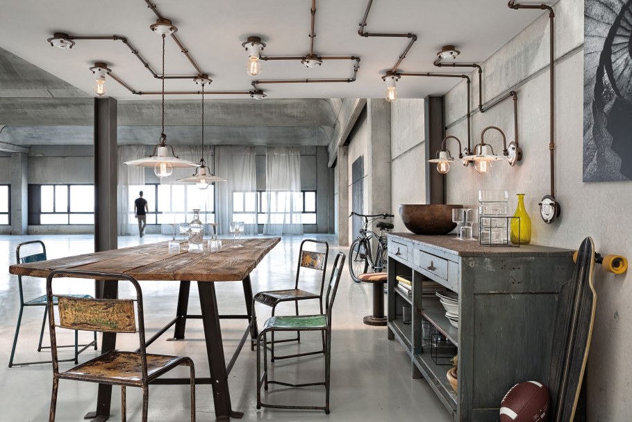 Металлическая мебель в стиле лофт Индастриал