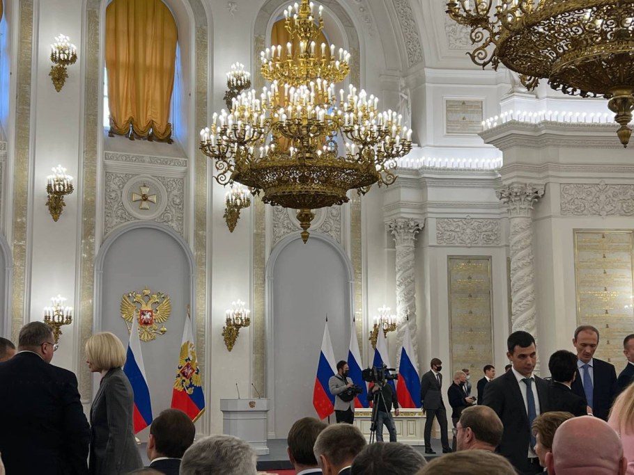 Владимир Путин в Георгиевском зале