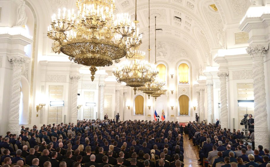 Панорама Екатерининского зала Кремля