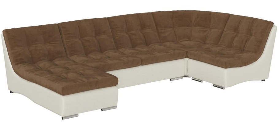 П образный диван с 2 оттоманками, Дельфин