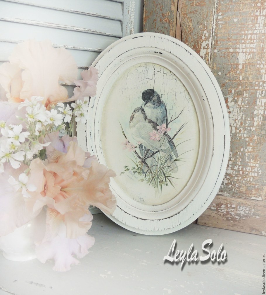 Декор фоторамки с стиле Прованс